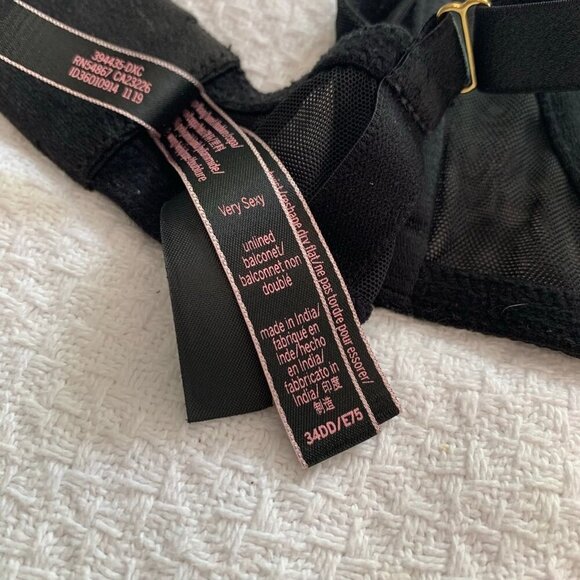 Victoria's Secret 34DD very sexy unlined balconet underwire bra - Picture 6 of 9